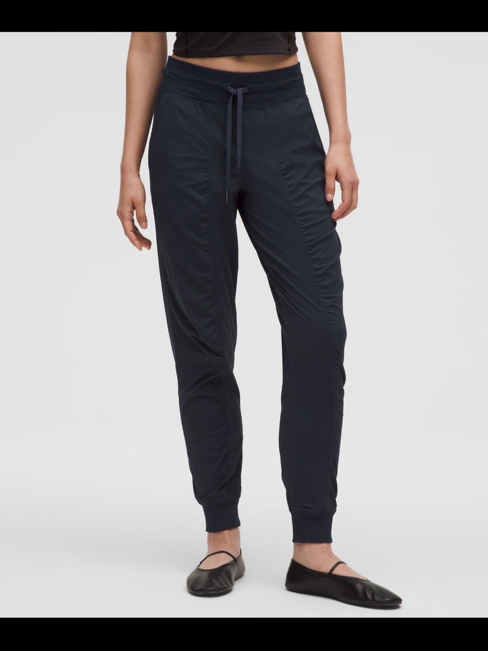 Women's Drawstring Jogger Pants — true navy dance studio joggers tall
